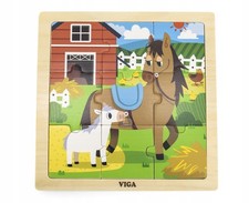 Viga Holzpuzzle 9 Teile