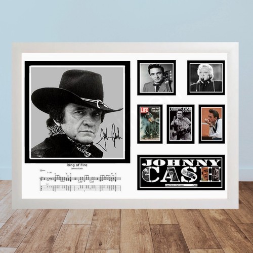 Johnny cash framed print - johnny,