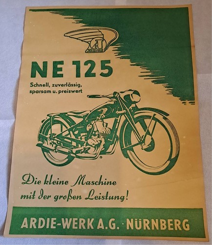 Reklame werbung ardie 125 - werbung,