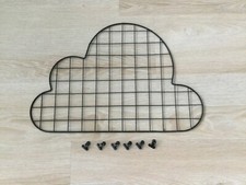 Wandgitter + 6 Klammern Gitter Metall Pinnwand Fotogitter 52x35