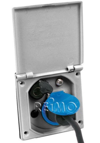 Außensteckdose 230 12v - außensteckdose, 230/12v