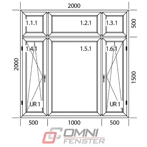 Großes fenster 200 - fenster, cm