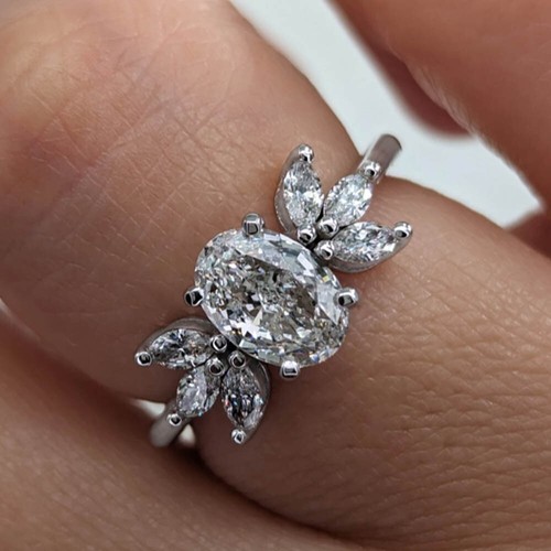 Diamant 14k weißgold - 14k,