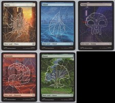 MTG (5) Full Art Basic Land