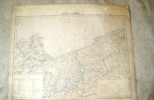 Alte Landkarte  aus dem Atlas von Pommern  Provinz Pommern 1840  Flemming Glogau
