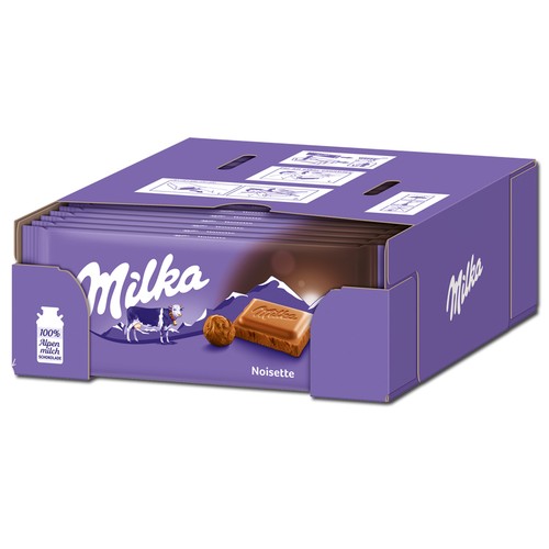 Milka noisette - (19,40€/1kg),