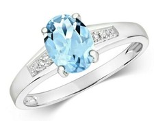 Echter aquamarin und diamant - und,
