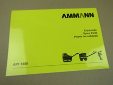 Ammann APF 1850 Rüttelplatte Ersatzteilliste Parts List Pieces de rechange 2012