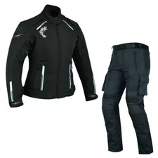 Wasserdicht Motorrad Textil Kombi Damen Motorrad Touring Textil Kombi Schwarz 