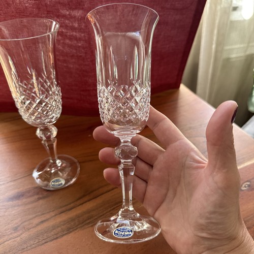 Vintage bohemia sektglas - 2,