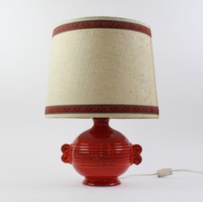 70er-Jahre Lavakeramik-Tischlampe von Hustadt Leuchten (376-3G4)