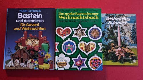 Weihnachten basteln backen - 3x,
