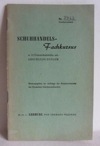 Schuhhandels fachkursus 12 - in,