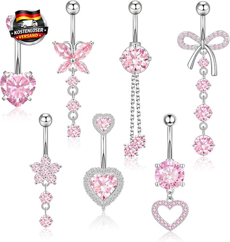 Bauchnabelpiercing set 10mm - bauchnabelpiercing,