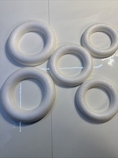 Styropor-Halbring 5 Stück 3 Größen um Basteln Serviettentechnik Adventskranz