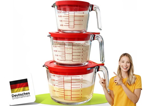 Messbecher glas set - messbecher,