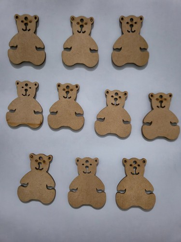 Mdf holz teddy form handwerk - teddy,