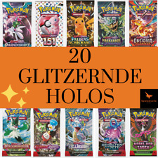 20 neue GLITZERNE Pokemon Holo Karten garantiert! Geschenk Kinder Günstig Selten