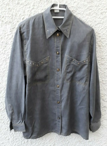 Miss astor bluse grau mit - grau,