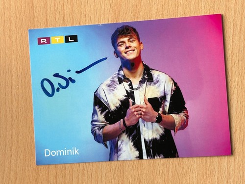 Dominik dsds autogrammkarte - dsds,