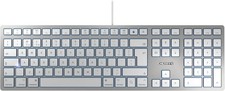 Cherry KC 6000 Slim Tastatur USB ultraflach leise Mac Layout Scissor Mechanik