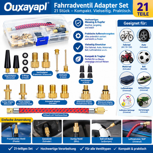 Fahrradventil adapter set - fahrradventil,