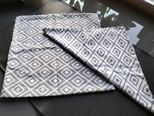 2 er Set Kissenbezüge / Wendekissen grau / weiß gemustert * Jette Joop * 40 x 40