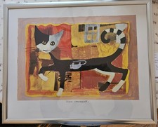 Rosina Wachtmeister Katzenmotiv Gerahmt / Kunstdruck / Bild 43×53 Cm