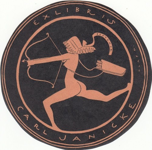 Exlibris bookplate klischee - exlibris,