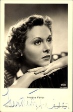 Ak Schauspielerin Hertha Feiler, Portrait, Autogramm - 4089486