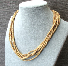 (D) Modeschmuck Kette / kurze  Holzkette 40+4cm