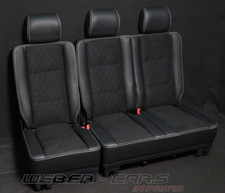 OEM Mercedes W463 G63 AMG Rücksitzbank Rückbank Rücksitz Leder Alcantara Schwarz