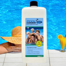 Klares sauberes Wasser im Pool Wasserpflege  Schwimmbecken Planschbecken 1 Liter