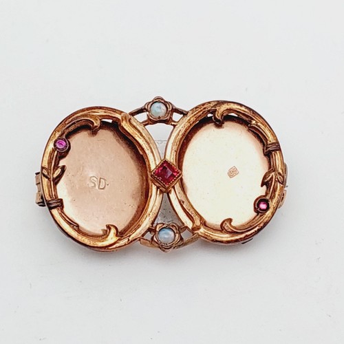 Schöne biedermeier brosche - schöne,