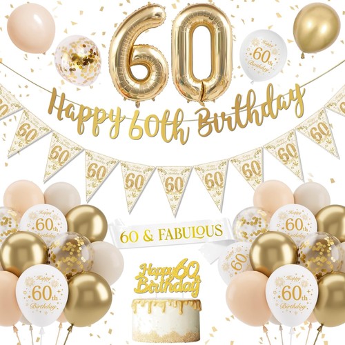 Geburtstag frauen deko - 60.,