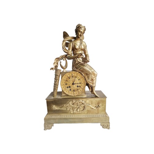 Große empire kaminuhr bronze - empire,