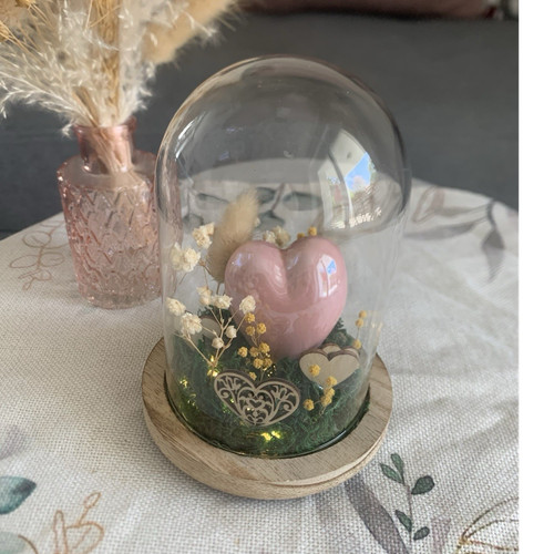 Deko figur unter glasglocke - deko,