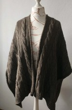 Poncho.Zopfmuster , Gestrickt 