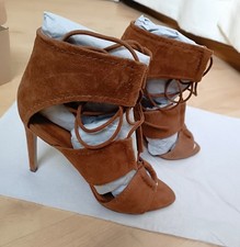 ZARA Stiletto/Sandalette Suede