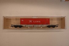 Fleischmann HO 5247 K Container Tragwagen K Line DB Kombiwaggon OVP