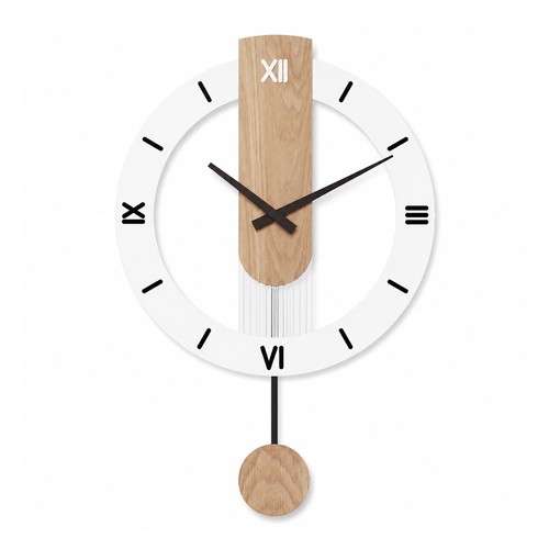 Wall clock wood large - clock,