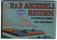 Schweiz Luzern Aecherli Pumpen Fabrik Katalog Muster Preisliste 1920