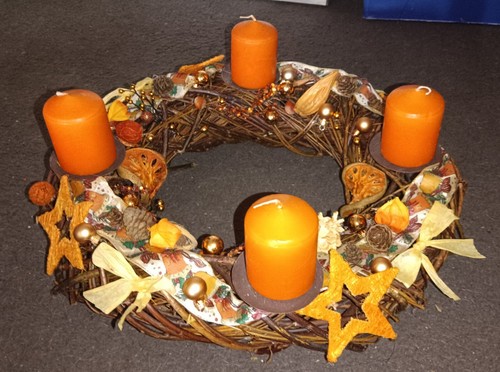 Adventskranz weidenranz - adventskranz,