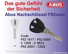 Abus ABU-72P Fahrrad Nachschlüssel Abus,Nachbestellung nach Code F82 (1817-9384)