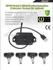 TPMS Module Reifendruck mit 4 Intern Sensors USB For Android 8.1+ Autoradios 342