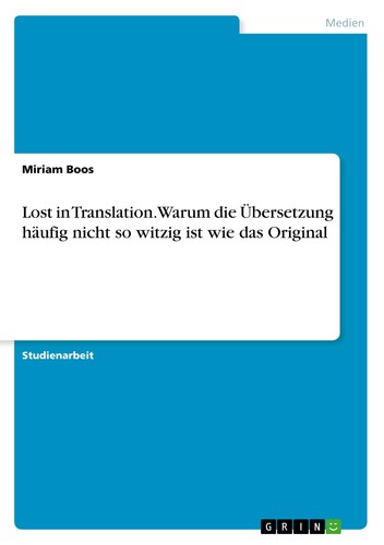 Lost translation warum die - in,