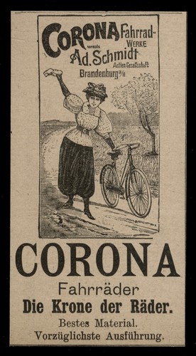Alte werbung 1898 corona - alte,