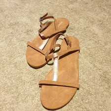 Damen Sandalen Wildlederoptik