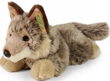 Plüschtier liegender Wolf