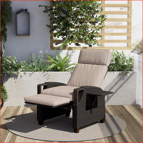 Relaxliege rattan verstellbare - relaxliege,